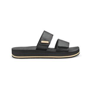 Cobian Women’s Dana Rise™ Adjustable Strap Elevated Sandal – Black